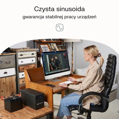 UPS Zasilacz awaryjny Greencell PowerCore 800VA 500W AVR 12VDC LCD