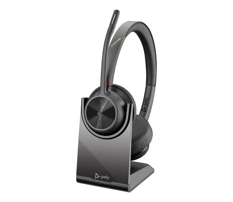 Zestaw słuchawkowy Bluetooth Poly Voyager 4320 MS Teams Certified USB-A Headset with charge stand +BT700 dongle 77Z00AA