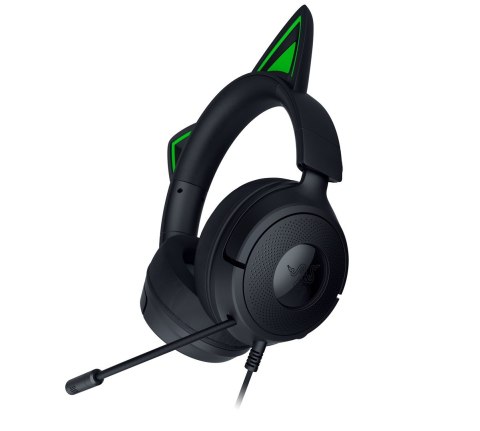 Zestaw słuchawkowy Razer Gaming Kraken Kitty V3 X Przewodowe Nauszne Mikrofon Czarny