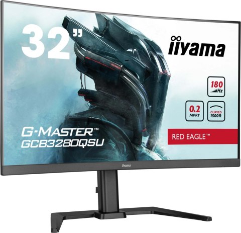 Iiyama G-MASTER GCB3280QSU-B2 monitor komputerowy 80 cm (31.5") 2560 x 1440 px Dual QHD LED Czarny