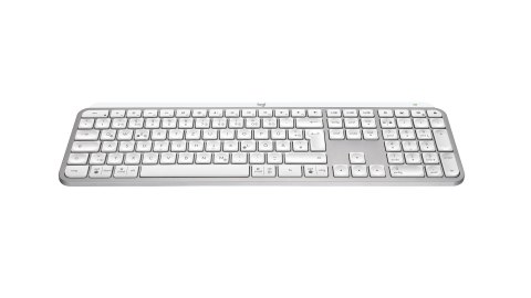 Klawiatura Logitech MX Keys S Uniwersalna RF Wireless + Bluetooth QWERTZ Niemiecki Aluminium, Biały