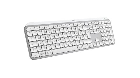 Klawiatura Logitech MX Keys S Uniwersalna RF Wireless + Bluetooth QWERTZ Niemiecki Aluminium, Biały