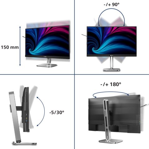 Philips 6000 series 27B2U6903/00 monitor komputerowy 68,6 cm (27") 3840 x 2160 px 4K Ultra HD LED Antracyt