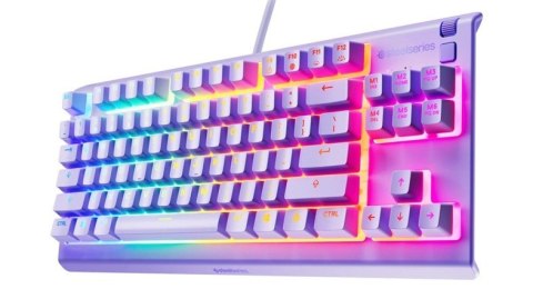 Klawiatura SteelSeries Apex 3 TKL US, kolor lawendowy