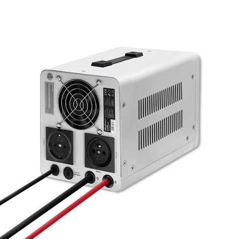 Qoltec Zasilacz awaryjny Pure Sine Wave UPS | 500VA | 350W | Stała faza | Szary