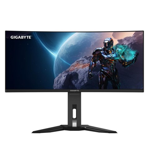 GIGABYTE MO34WQC monitor komputerowy 86,4 cm (34") 3440 x 1440 px Wide Quad HD OLED Czarny
