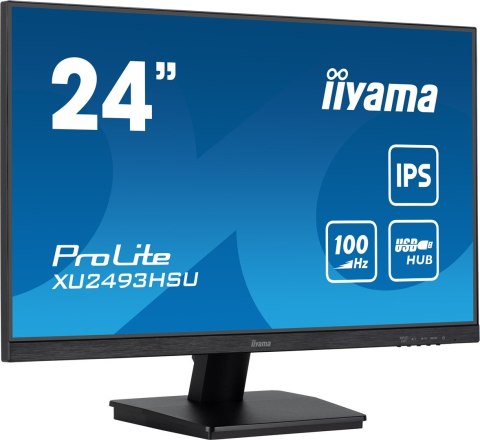 Iiyama ProLite XU2493HSU-B7 monitor komputerowy 60,5 cm (23.8") 1920 x 1080 px Full HD LED Czarny
