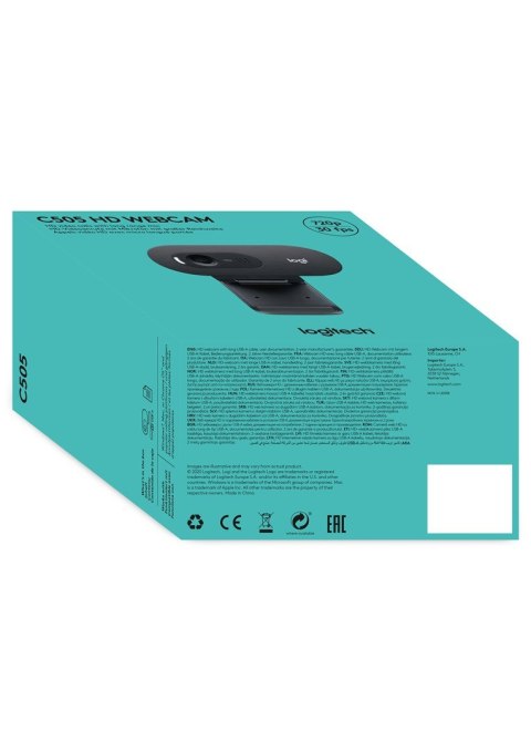 Logitech C505 kamera internetowa 1280 x 720 px USB Czarny