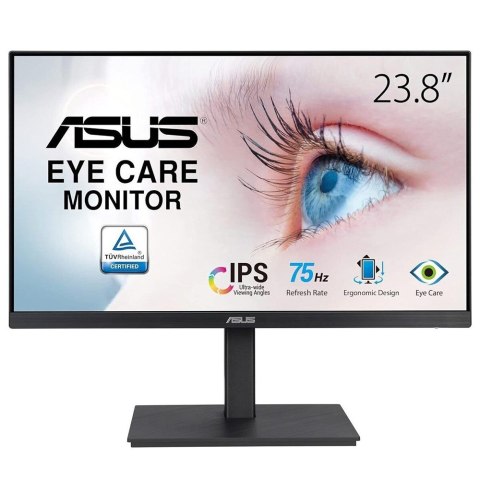ASUS VA24EQSB monitor komputerowy 60,5 cm (23.8") 1920 x 1080 px Full HD LED Czarny