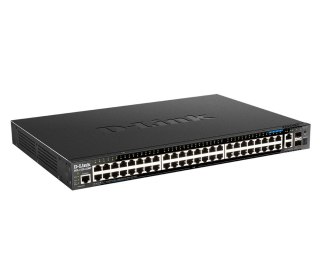 D-Link DGS-1520-52MP Zarządzany L3 Gigabit Ethernet (10/100/1000) Obsługa PoE 1U Czarny