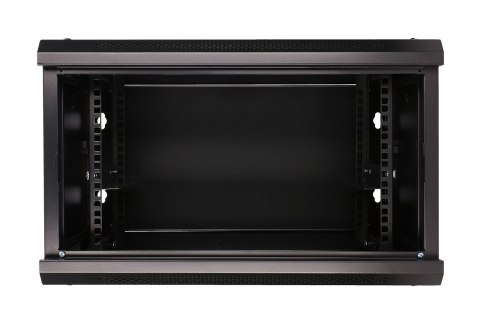 Extralink Szafa rack 6U 600x600 Czarna montowana na ścianie