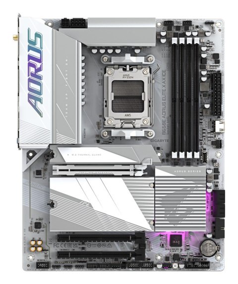 GIGABYTE B650E AORUS ELITE X AX ICE AMD B650 Gniazdo AM5 ATX
