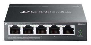 TP-Link Omada ES205G Zarządzany Gigabit Ethernet (10/100/1000) Obsługa PoE Czarny