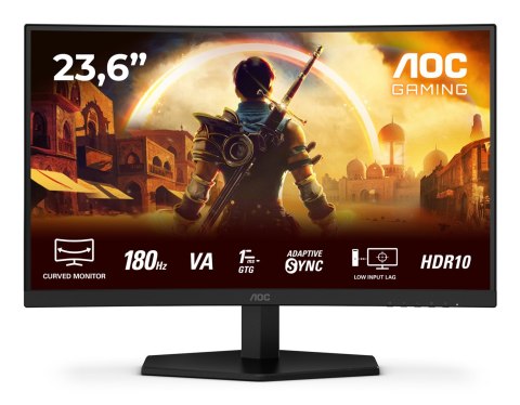 AOC G4 C24G42E monitor komputerowy 59,9 cm (23.6") 1920 x 1080 px Full HD LED Czarny, Czerwony