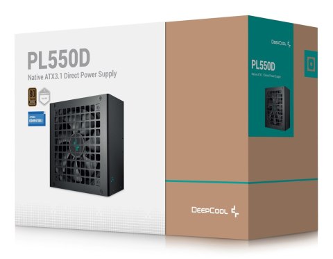 DeepCool PL550D moduł zasilaczy 550 W 20+4 pin ATX ATX Czarny