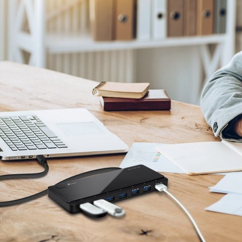 Hub TP-LINK UH700 (7x USB 3.0; kolor czarny)