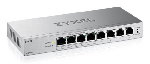 Switch Zyxel GS1200-8HP 8p v3 PoE (PoE+: 4;) 68W Managed Gigabit