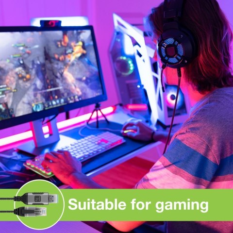 TECHLY ADAPTER/KABEL SIECIOWY USB-A NA GIGABIT ETHERNET RJ45 1M