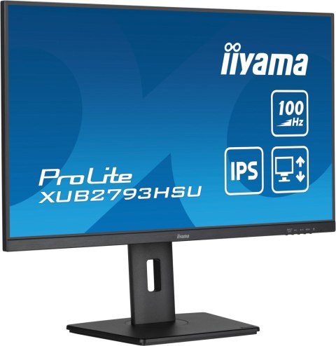 Iiyama ProLite XUB2793HSU-B7 monitor komputerowy 68,6 cm (27") 1920 x 1080 px Full HD LED Czarny