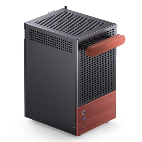 Obudowa Jonsbo T6, Mini-Tower, Mini-ITX, Tempered Glass, Holz - czarna