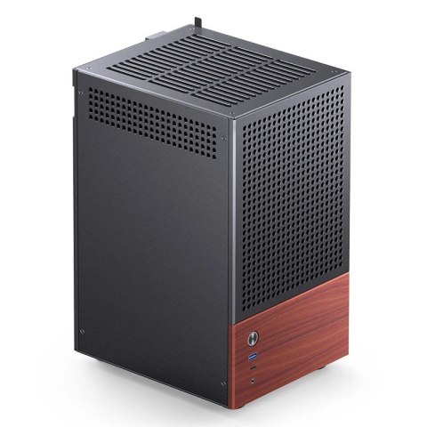 Obudowa Jonsbo T6, Mini-Tower, Mini-ITX, Tempered Glass, Holz - czarna