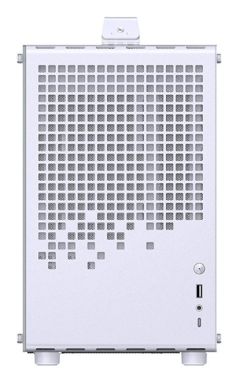 Obudowa Jonsplus Z20 GEJP-023 Mesh PC, Mini Tower, Micro-ATX, z uchwytem do przenoszenia - biała