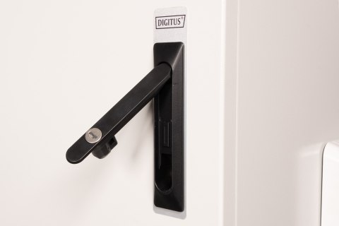 Digitus Szafa sieciowa wisząca 19" 12U rack 600x600, drzwi pełne, szary, niedzielona, złożona, IP55, 100kg