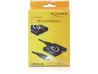DeLOCK USB 3.0 Card Reader All in 1 czytnik kart USB 3.2 Gen 1 (3.1 Gen 1) Czarny