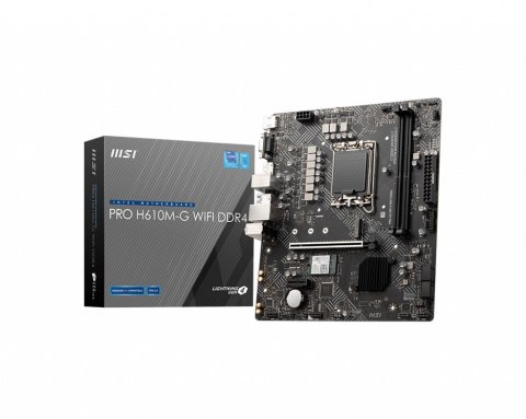 MSI PRO H610M-G WIFI DDR4 płyta główna Intel H610 LGA 1700 micro ATX