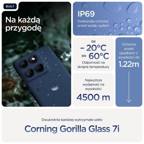 Motorola edge 60 16,9 cm (6.67") Dual SIM Android 15 5G USB Type-C 12 GB 512 GB 5200 mAh Niebieski