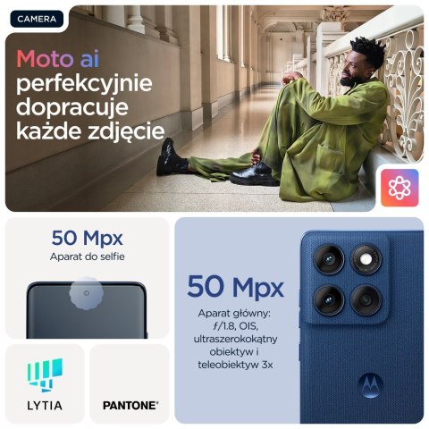 Motorola edge 60 16,9 cm (6.67") Dual SIM Android 15 5G USB Type-C 12 GB 512 GB 5200 mAh Niebieski