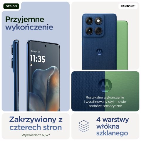 Motorola edge 60 16,9 cm (6.67") Dual SIM Android 15 5G USB Type-C 12 GB 512 GB 5200 mAh Niebieski