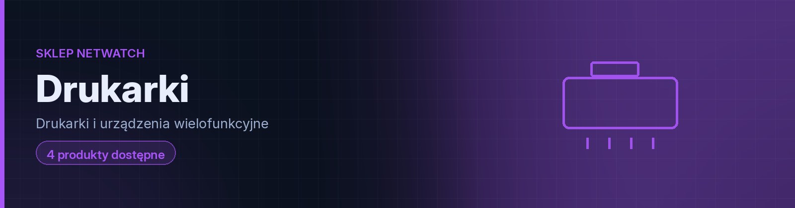 Drukarki — sklep NETWATCH