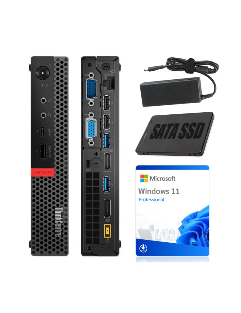 Miniaturowy Komputer Lenovo ThinkCentre M920Q Tiny i5-8500T 8GB 256GB SSD Win11Pro WiFi Klasa A