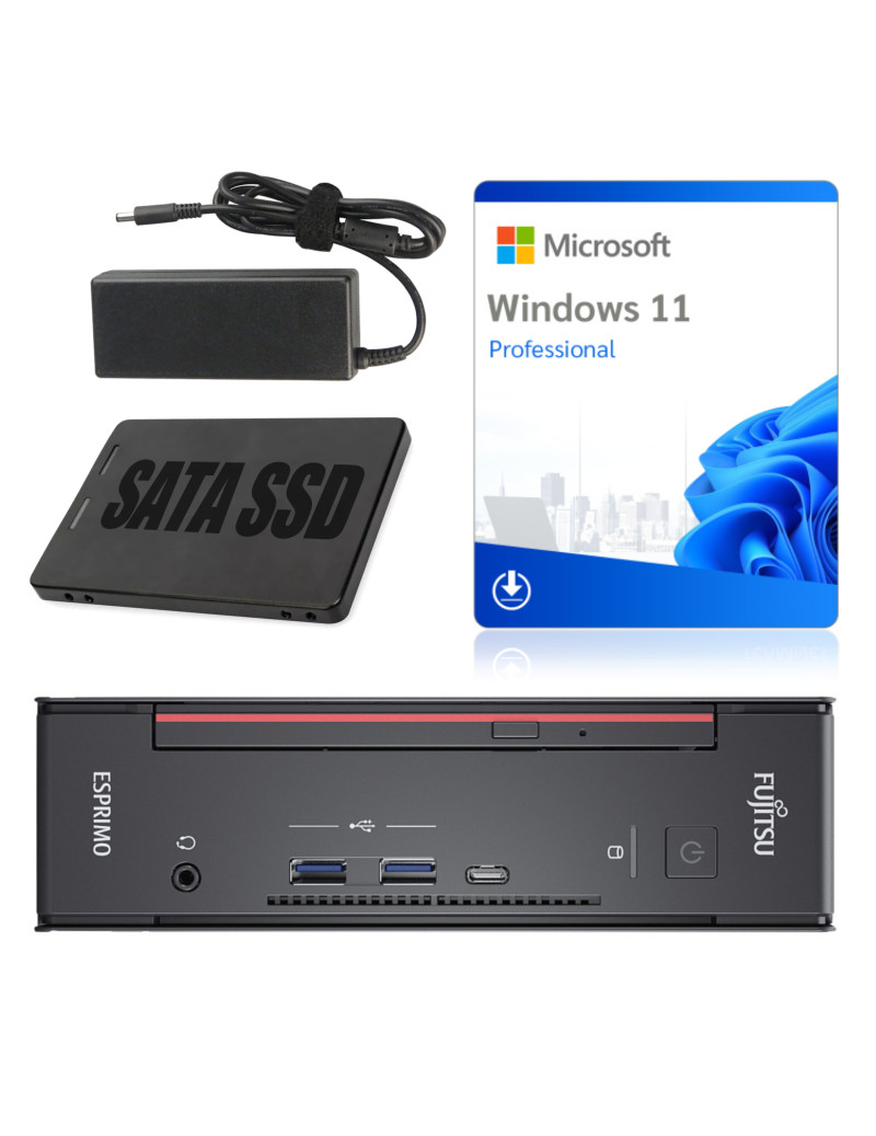 Miniaturowy komputer FUJITSU Desktop ESPRIMO Q7010 I5-10400T 8GB 256 SSD W11P WIFI Klasa A