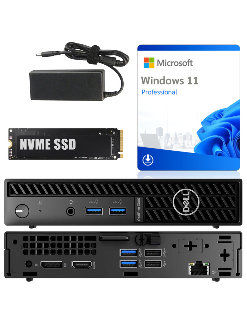 MINIATUROWY KOMPUTER DELL OptiPlex 3000 Micro i3-12100T 16GB 1TB SSD WiFi Win11 Pro