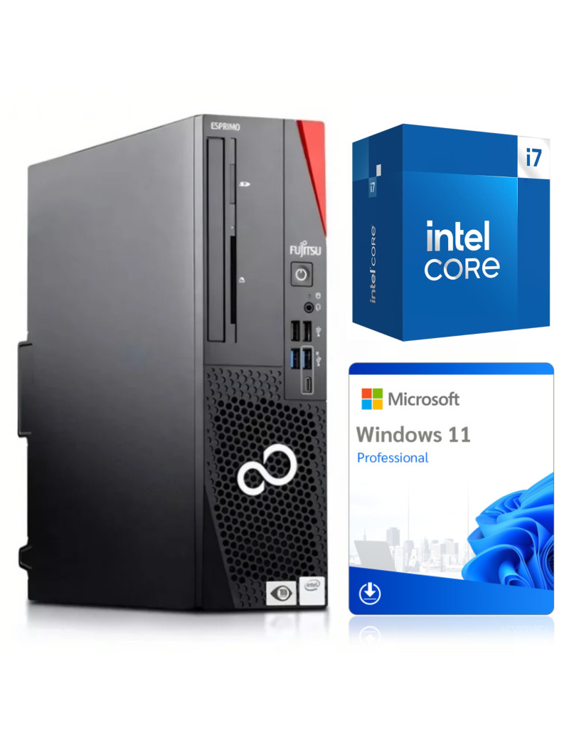 Komputer stacjonarny FUJITSU Desktop ESPRIMO D7010 i7-10700 16GB 256GB W11P Klasa A