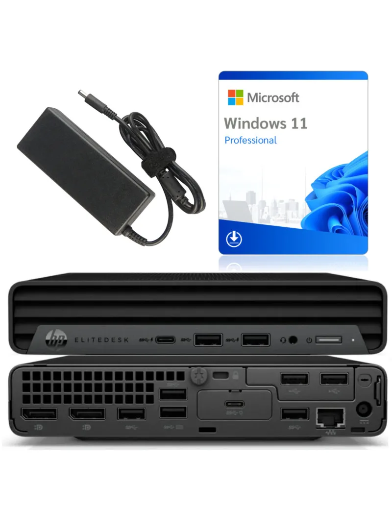 Miniaturowy Komputer HP EliteDesk 800 G8 Desktop Mini i5-11500T 8GB 256GB SSD WiFi Win11Pro Kl A