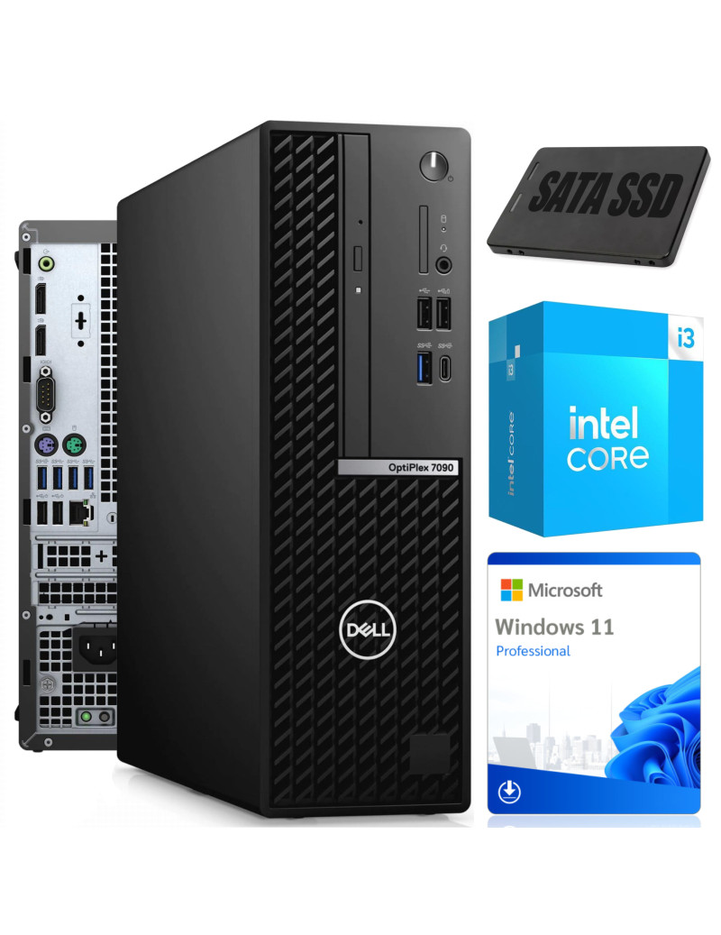 Komputer Stacjonarny Dell OptiPlex 7090 SFF i3-10100 8GB 256GB SSD Win11Pro Klasa A