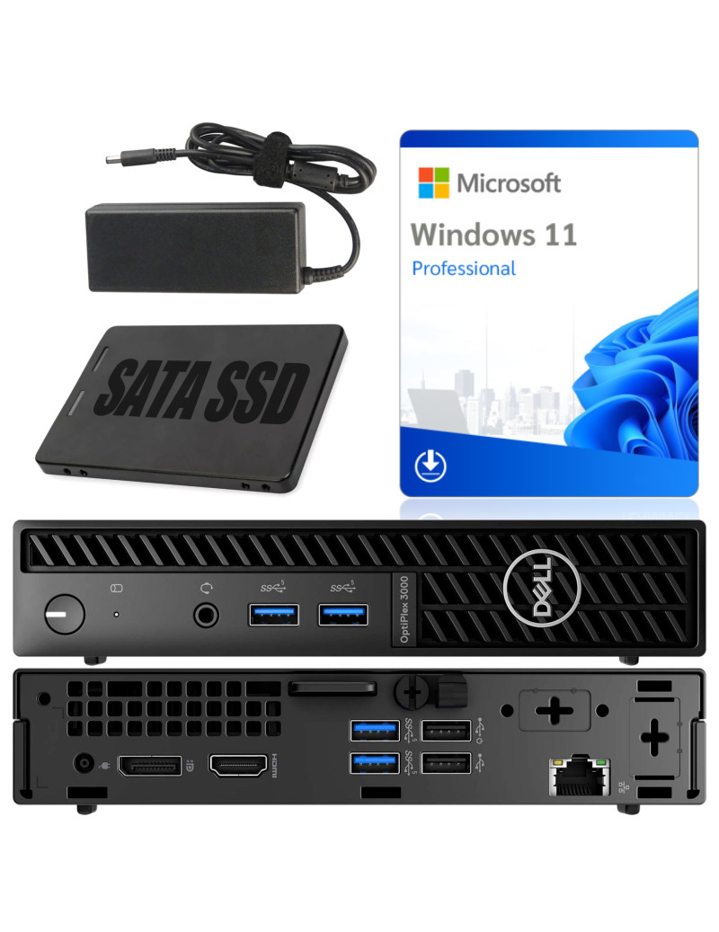 Miniaturowy komputer Dell OptiPlex 3000 Micro i5-12500T 32GB 512GB SSD Win11Pro Klasa A