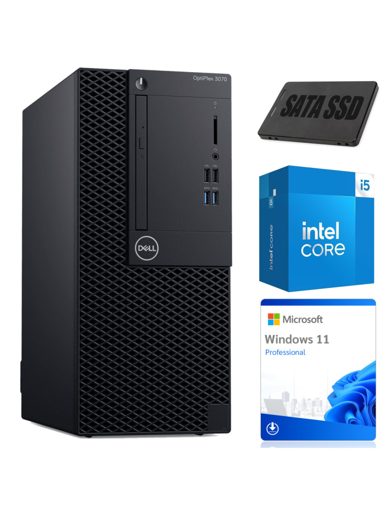 KOMPUTER STACJONARNY DELL OPTIPLEX 3070 TOWER i5-9500 16GB 512GB SSD WIN11PRO KLASA A