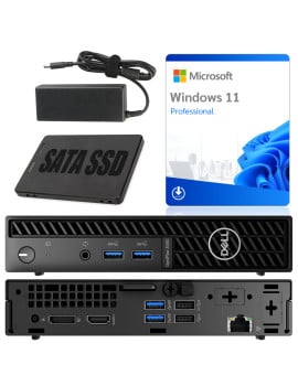 Miniaturowy Komputer DELL OptiPlex 3000 Micro i3-12100T 16GB 250GB SSD WiFi Win11Pro