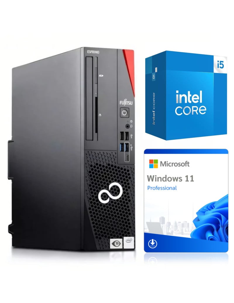 Komputer stacjonarny FUJITSU Desktop ESPRIMO D7010 i5-10400 8GB 256GB W11P Klasa A