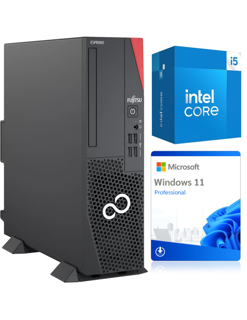 Komputer stacjonarny Fujitsu Desktop ESPRIMO D6011 i5-10400 8GB 256GB SSD W11P Klasa A